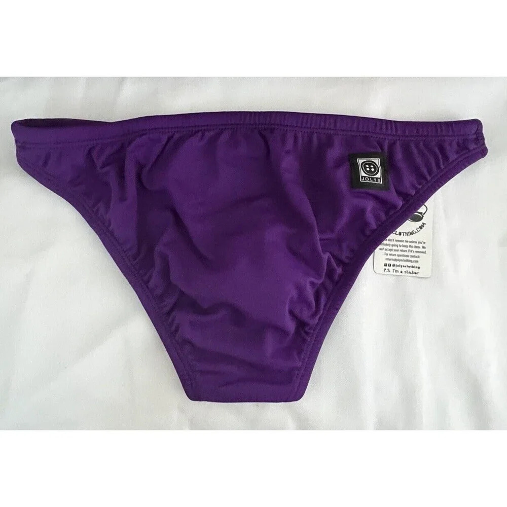 Jolyn Bikini Swim Bottom Europe Style Purple (Grape) Small New With Tags - Picture 2 of 5